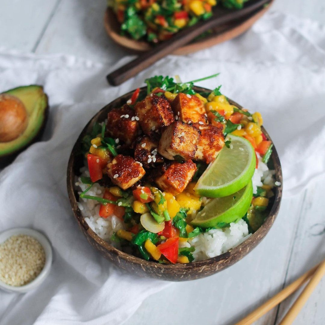 Sticky Mango Tofu