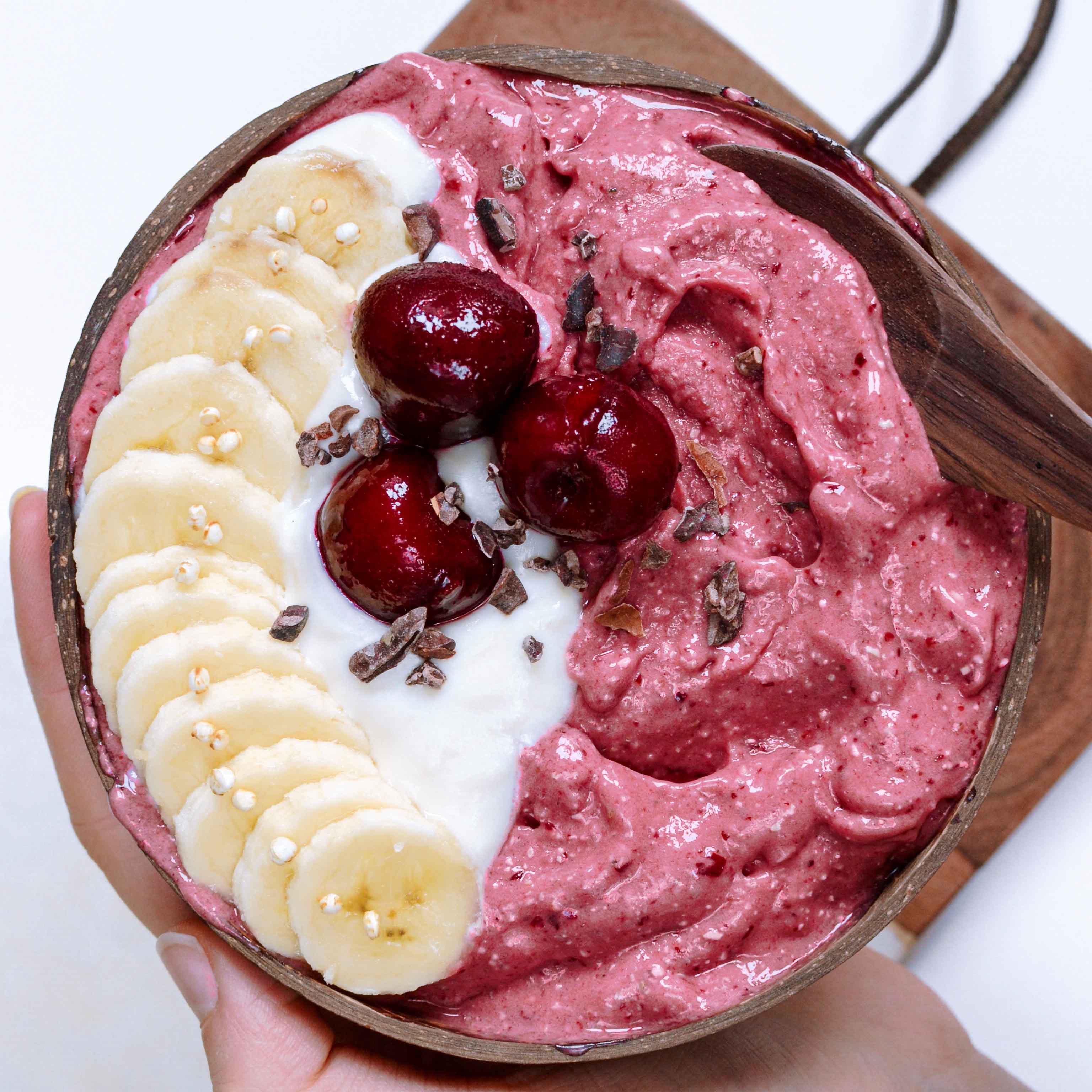 Cherry Breakfast Smoothie Bowl