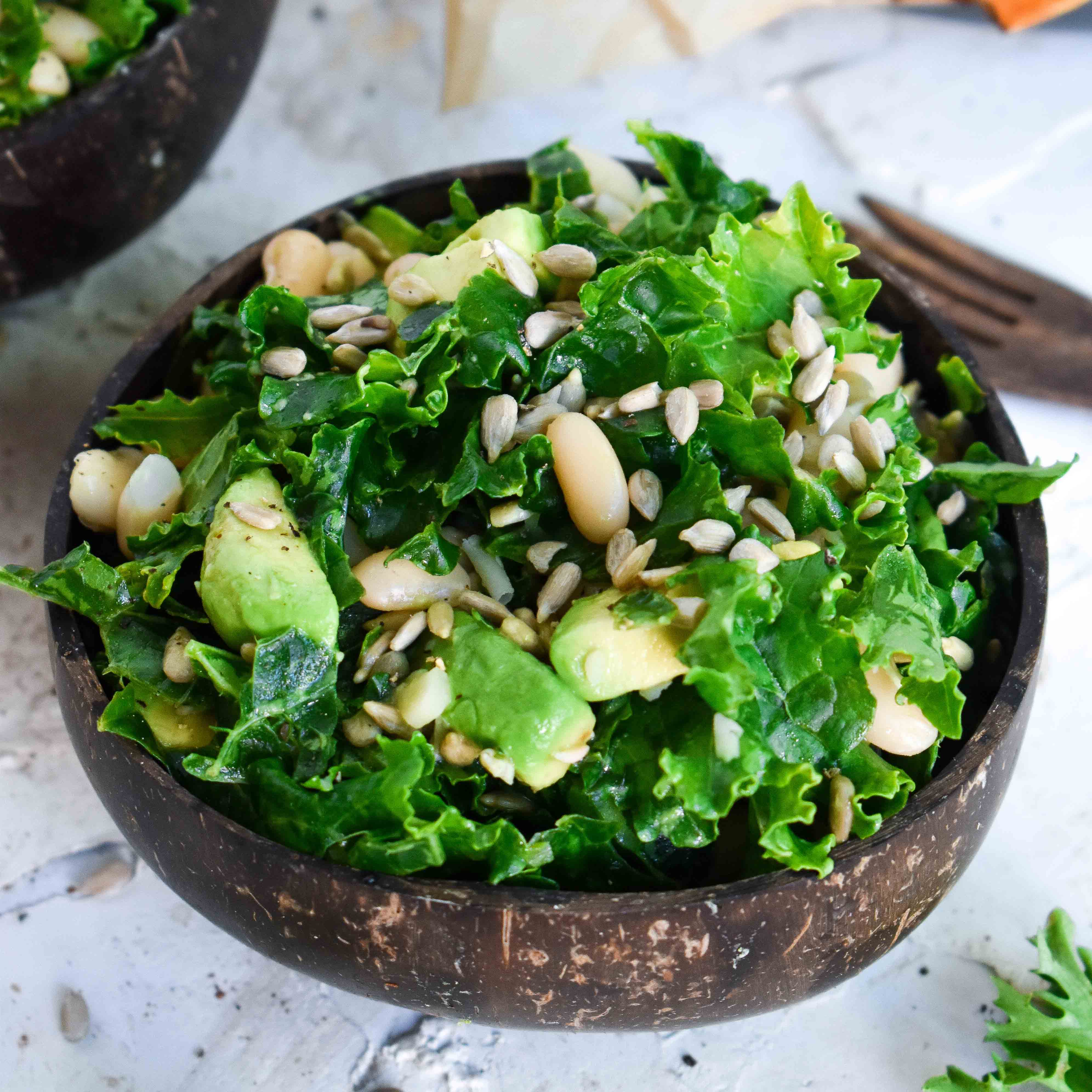 Lemon Avocado Kale Salad