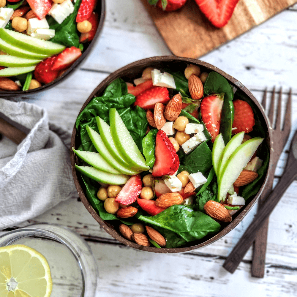 Summer Strawberry Spinach Salad