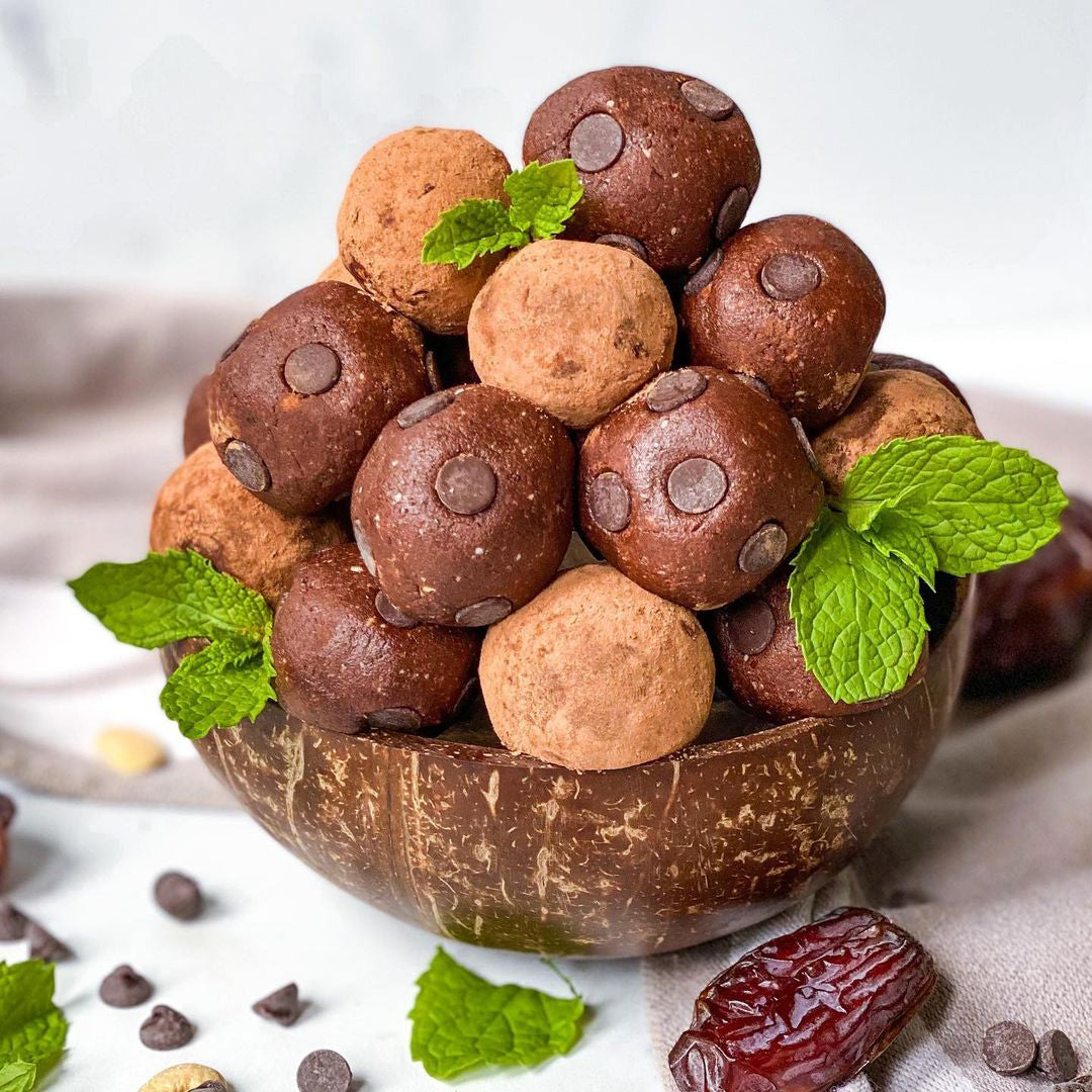 Mint Chocolate Protein Bliss Balls