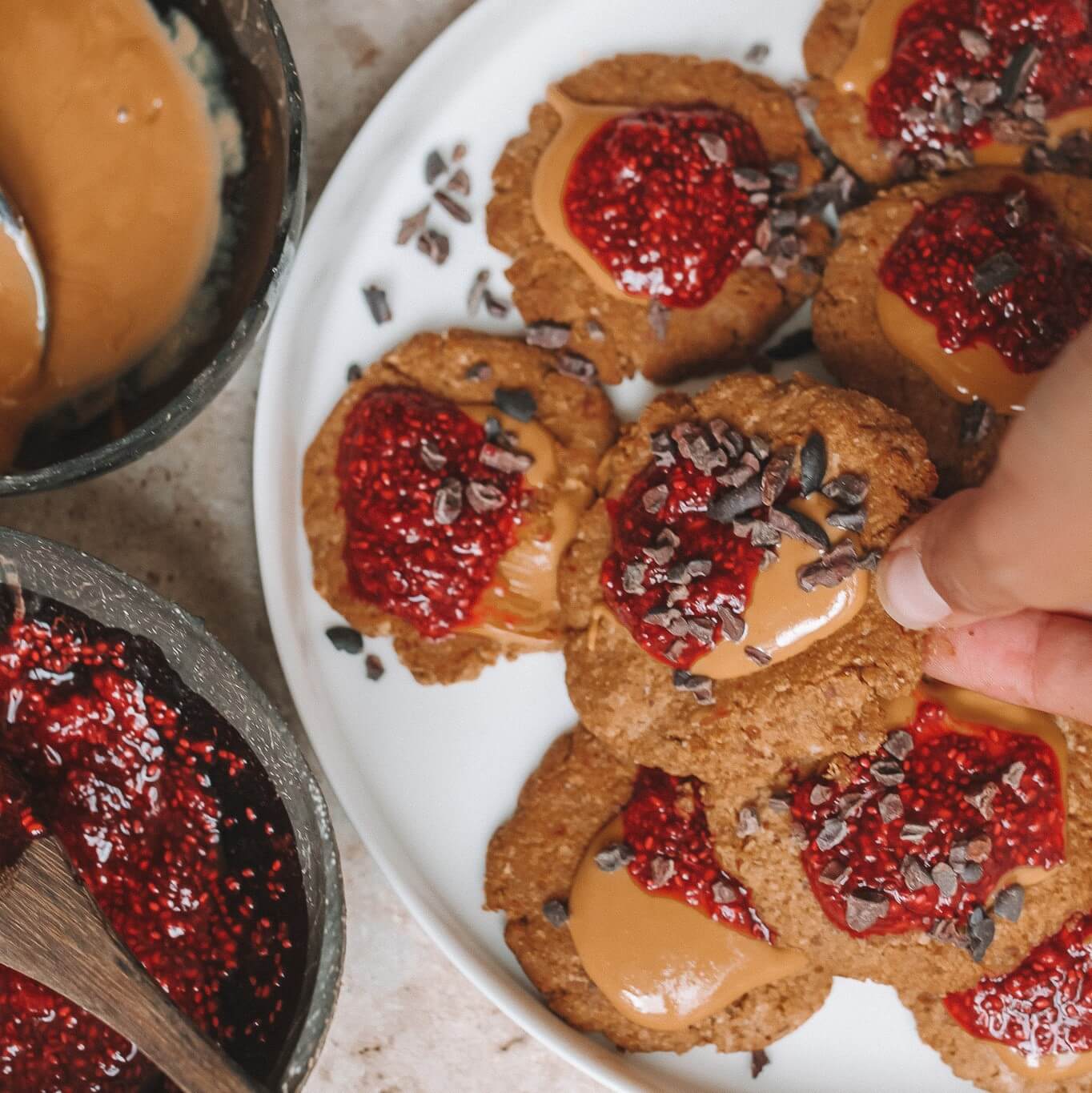 Peanut Butter and Jelly Cookies