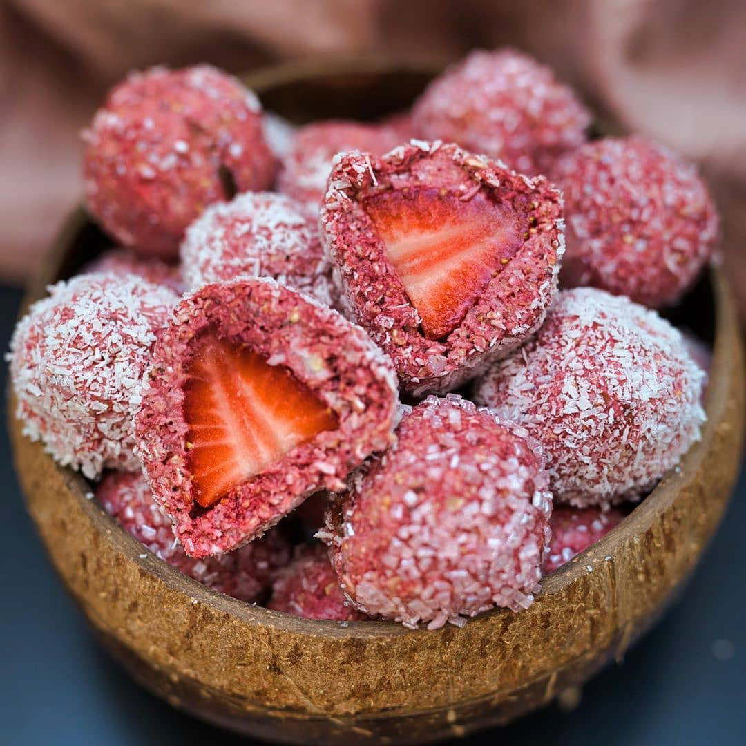 Strawberry Date Balls