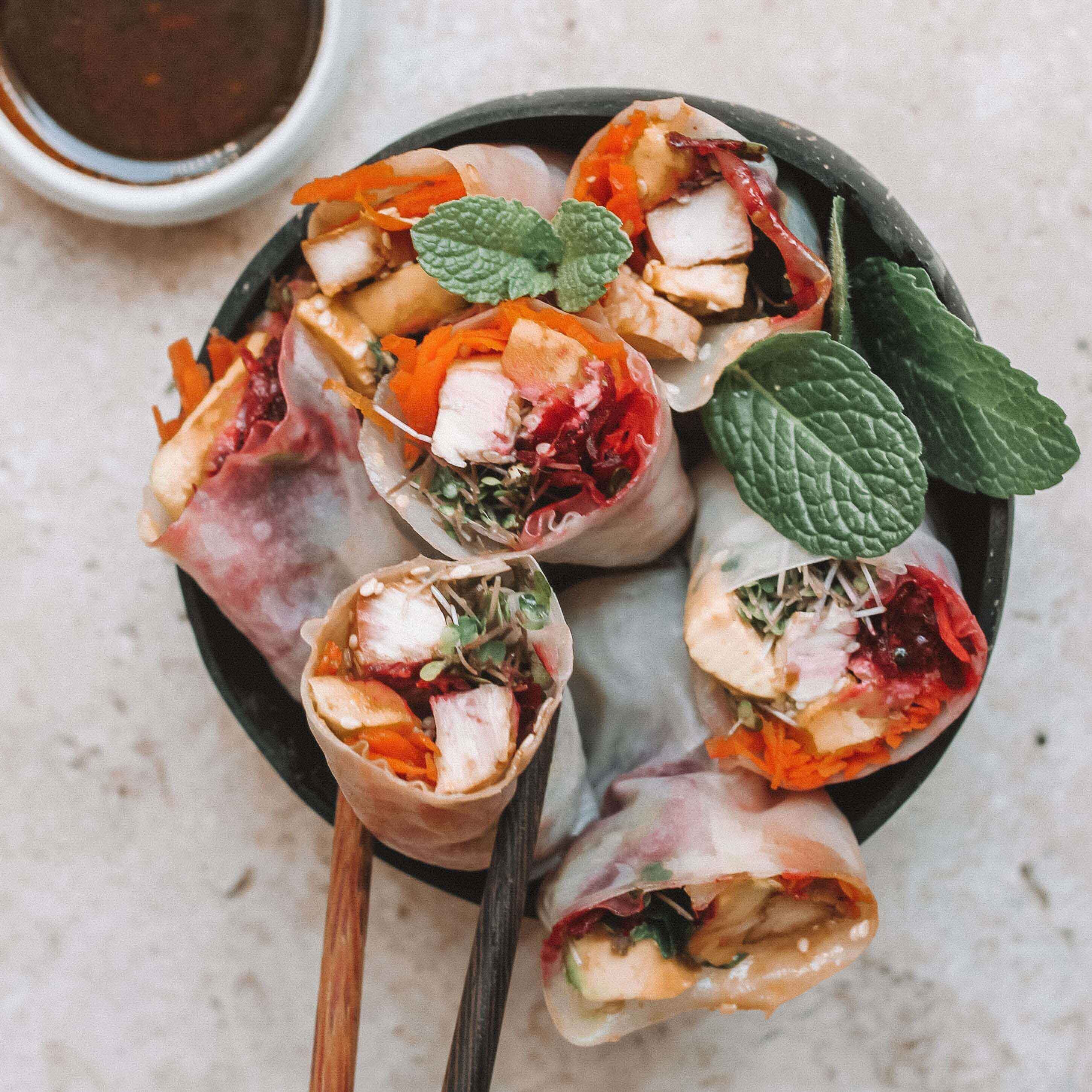 Vegetable Rice Paper Rolls