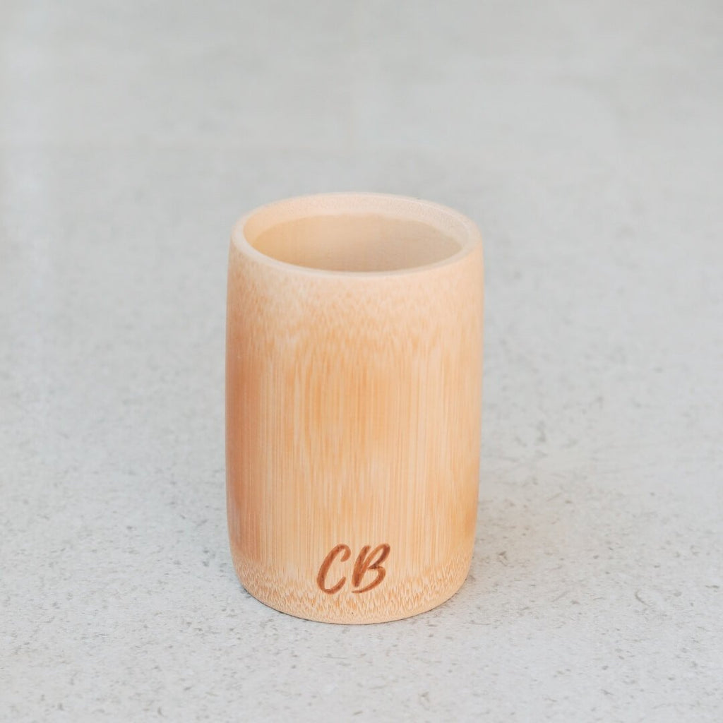 Potbelly Bamboo Cup (Small) - Handcrafted Natural Beauty - Bamco